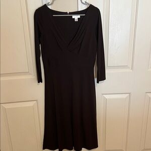LOFT Black Long Sleeve Dress